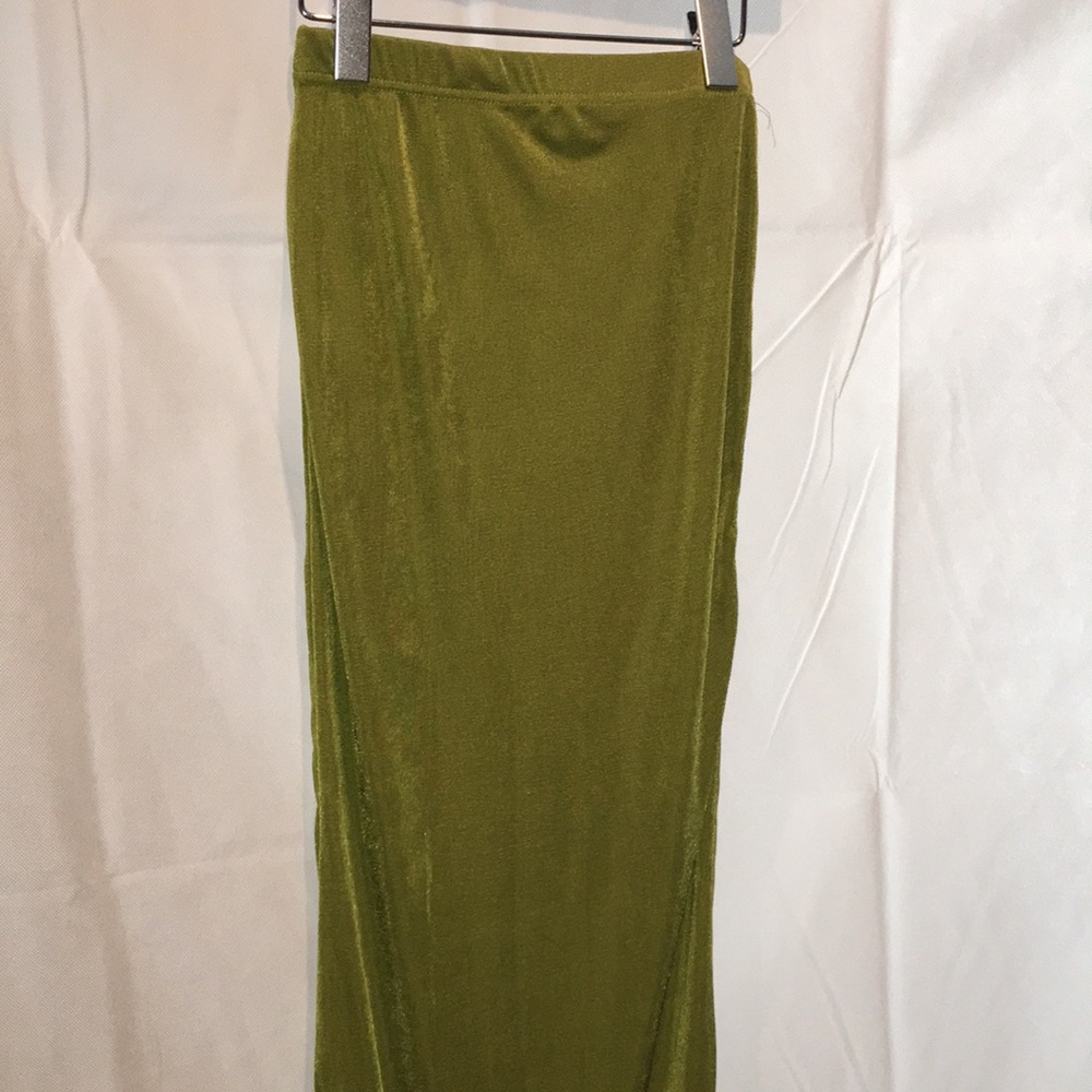 Olive Green Maxi Skirt